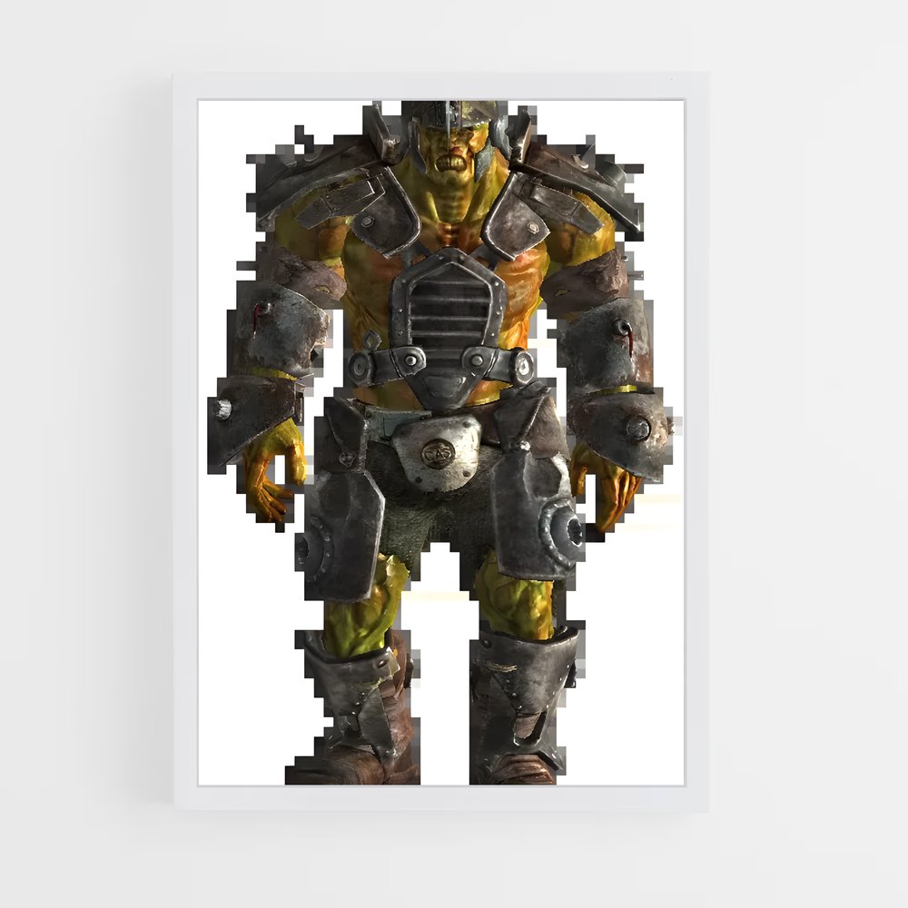 Poster Le Guerrier Mutant – affiche Fallout (vue 3)